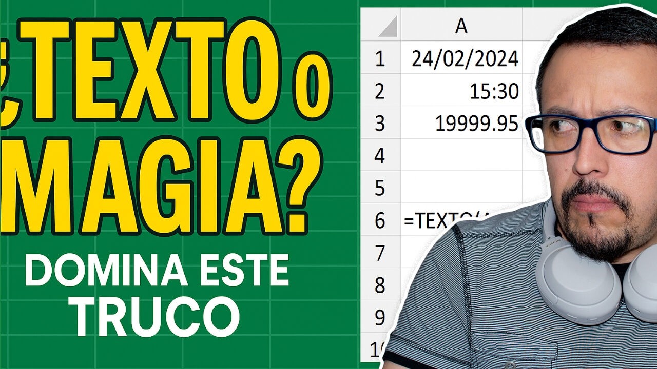 ¡Este truco con la función TEXTO te ahorrará horas en Excel!