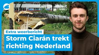 Extra weerbericht: storm Ciarán zet koers richting Nederland! | Code Oranje