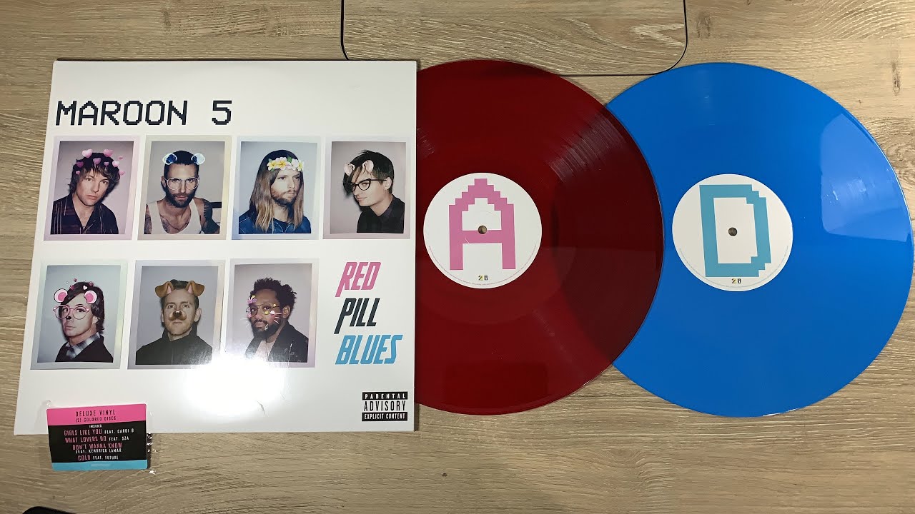 Automatisering oversætter Woods Maroon 5 Red Pill Blues Vinyl (Red & Blue Edition) - YouTube