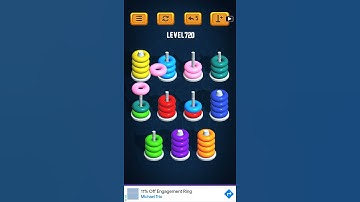 Hoop Sort Puzzle - Color Ring Stack Sorting Game Level 720 Solution