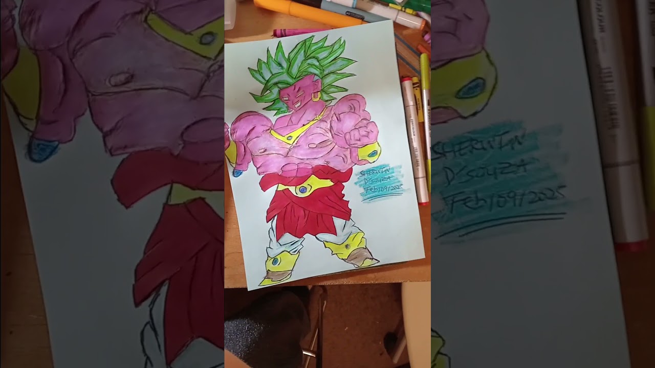 LEGENDARY ROLLY BROLY DRAWING 