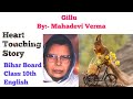Gillu by Mahadevi Verma//A Heart Touching Story//Bseb Class 10th English