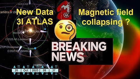 🚨Oct 14th | Comet Swan , Lemmon ,  3I Atlas Correction update | Is the Magnetic Field  Collapsing  ?