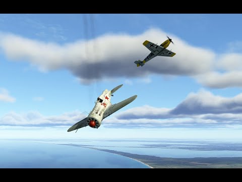 Видео: Bf 109 E-7 против И-16 ,  отломал "Ишачку" руль направления и киль.