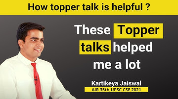 I used to follow these topper talk in my preparation | Kartikeya Jaiswal | UPSC CSE 2021