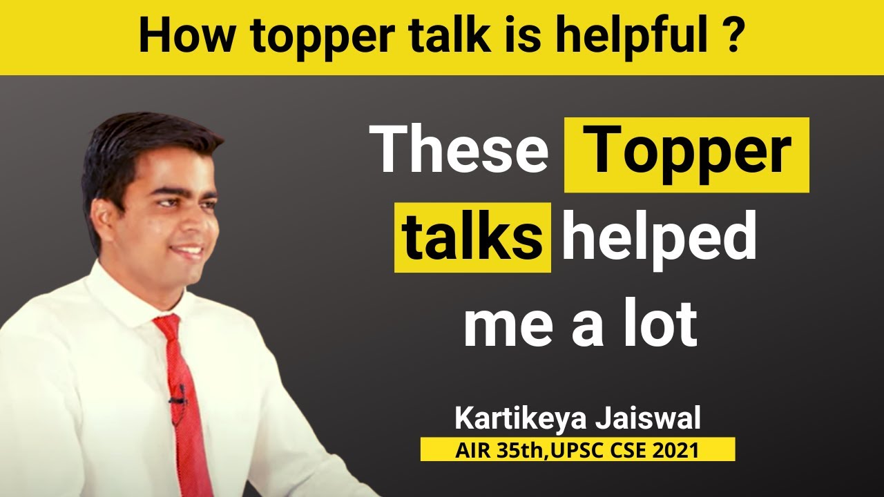 Toppers Talk I used to follow these topper talk in my preparation | Kartikeya ...