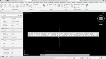 Insert a dynamic date | FIELD | AutoCAD Tips in 60 Seconds