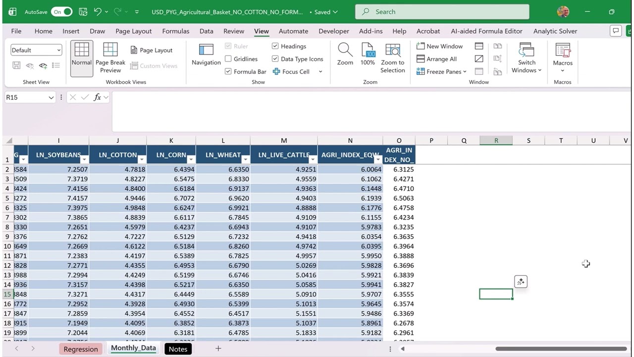 USD-PYG and Agricultural Export Prices: An Econometric Analysis | Jose Aurelio Fiorio Weberhofer