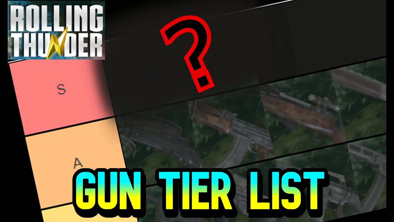 ROLLING THUNDER GUNS TIER LIST!!! (Rolling Thunder #2 - Roblox #24 ...