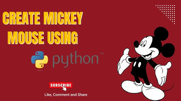 Draw Mickey Mouse in Python Turtle 🐢 | Fun & Easy Animation Tutorial