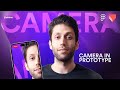 Real Camera in prototype, In Figma and Protopie