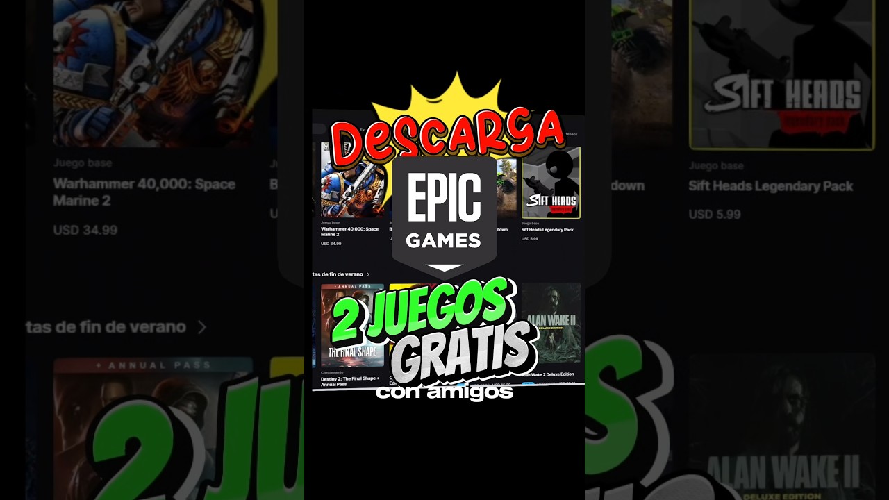2 Juegos gratis de Epic Games que puedes jugar con amigos.#juegosgratis #juegosgratisepicgames