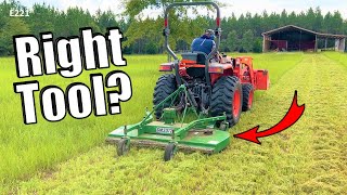 Did We Buy the Wrong Mower for Our Farm? | John Deere/Frontier Finish Mower