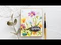 Stamping With Watercolour Paints