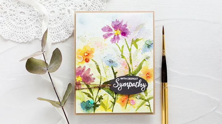 Stamping With Watercolour Paints