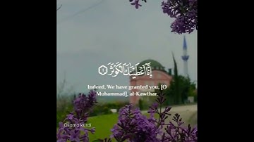 سورة الكوثر ~قارئ عبدالرحمن مسعد 🍁