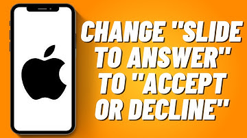 How to Change "Slide to Answer" to "Accept or Decline" on iPhone Call (2023)