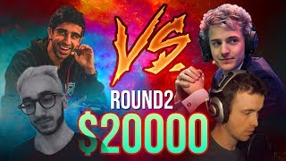 Ninja & Dr Lupo VS Vikkstar123 & Tinnyy | Round 2 Friday Fortnite Week 4 $20000