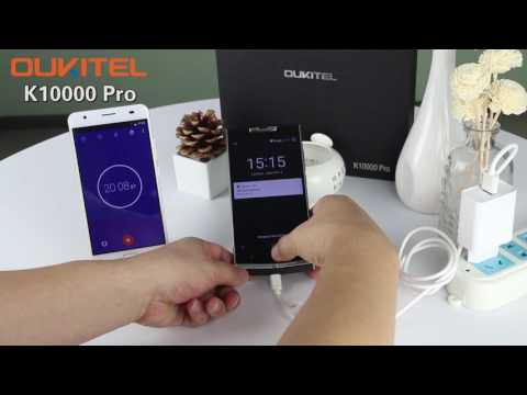 OUKITEL K10000 Pro charging test by 12V/2A flash charger