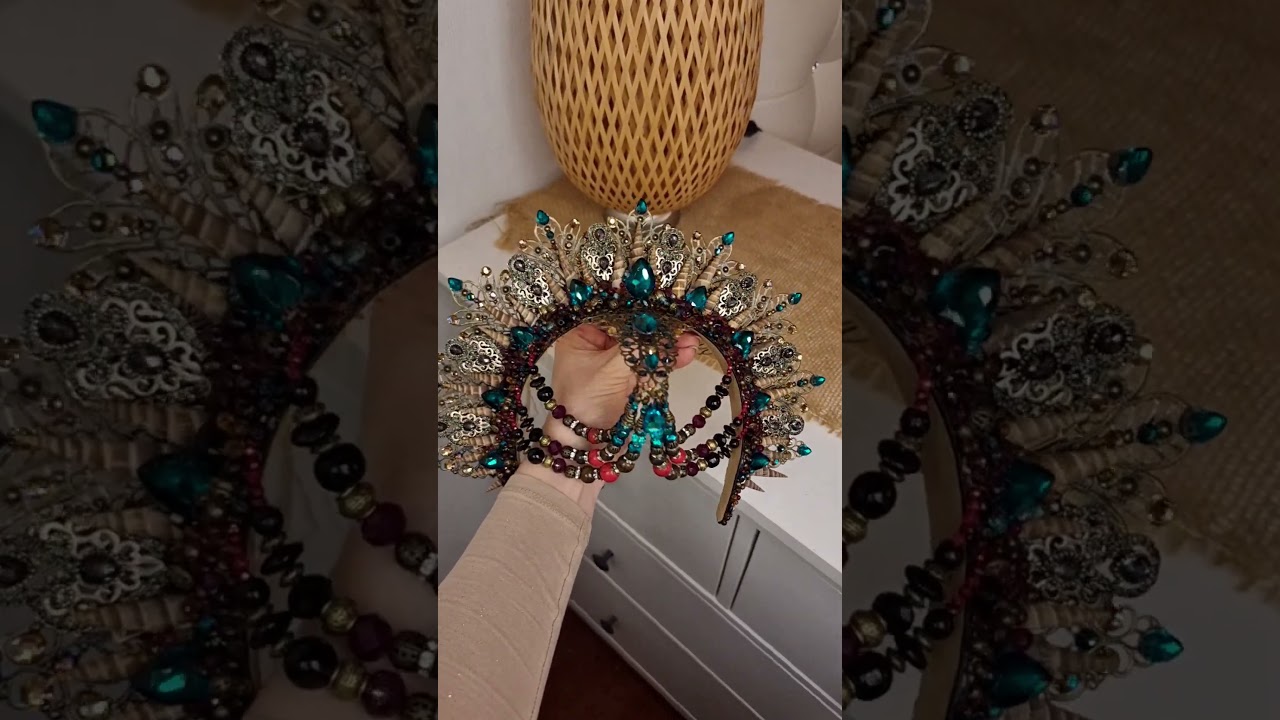 Burning man Outfit Headpiece mermaid crown diy super sparkle 