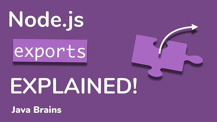 Module exports in Node.js explained - Node.js Basics [09] - Java Brains