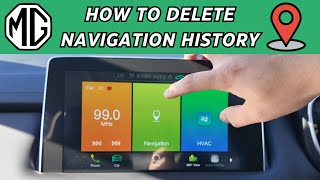 How to Delete MG Navigation Favorites & Search History - MG3, MG ZS, MG ZST, MG HS