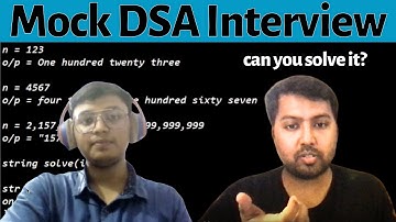 DSA Hard Mock Interview | Mock Coding Interview, preparation for an interview