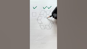 How to draw 3d cube🤔😱 #shorts #craft #art #drawing #crafts #satisfying