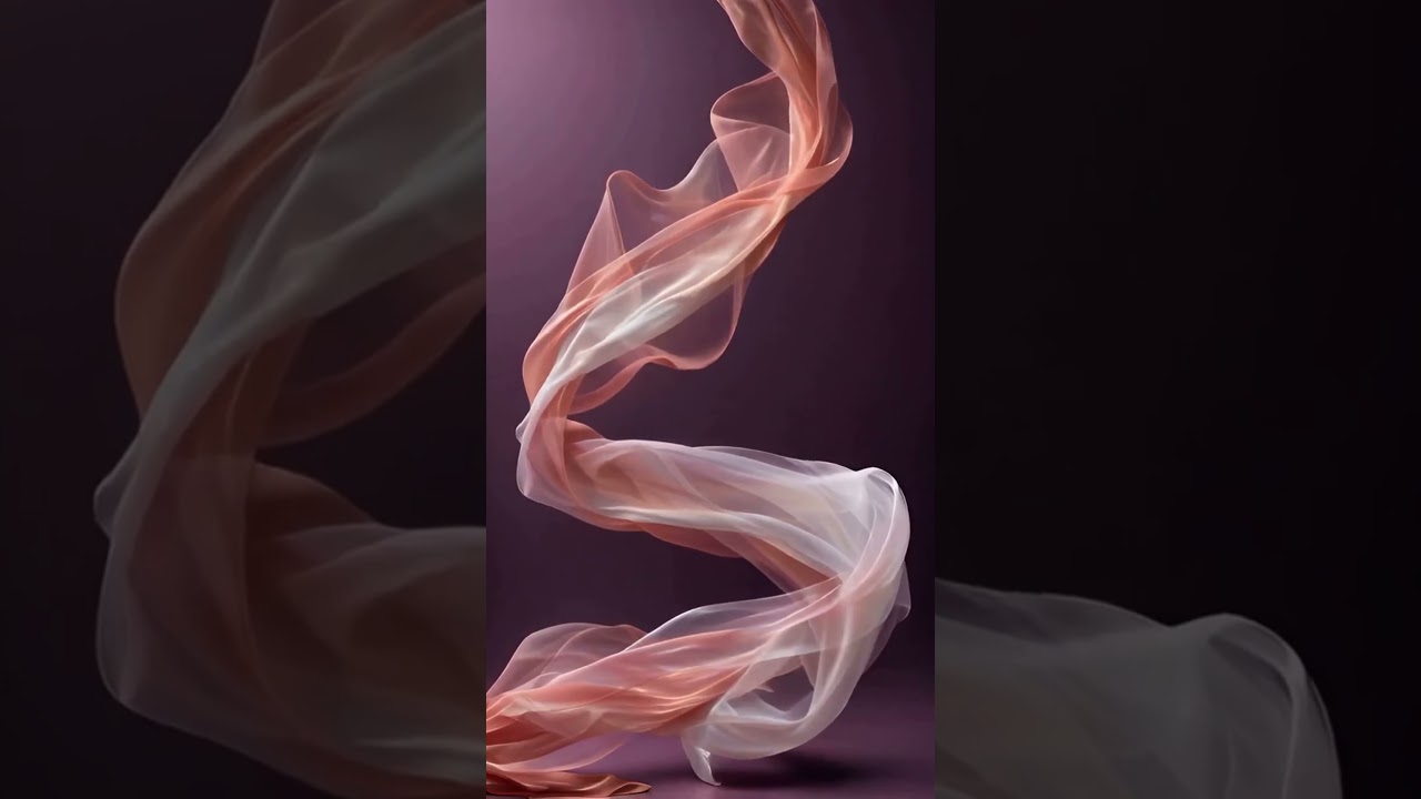 Pink Flow | Tela flotante en un espacio etéreo