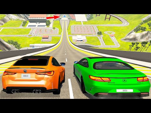 Arabalar vs Rampa ! Bmw & Mercedes Kapışması BeamNG Drive