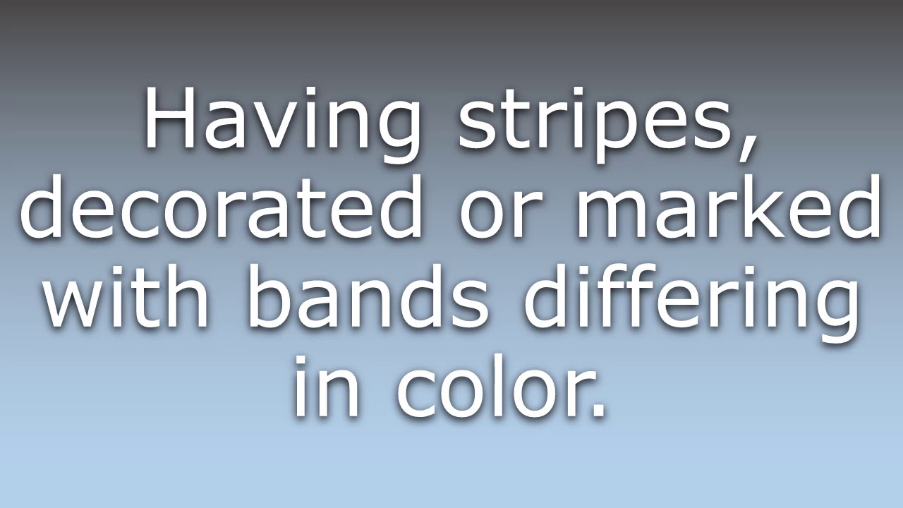 What does Striped mean? YouTube
