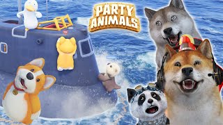 TRIO KOCAK BERANTEM  DI ATAS LAUT!! - Party Animals screenshot 1