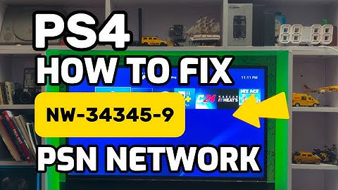 How to Fix PS4 error NW-34345-9 There was an error connecting to the network