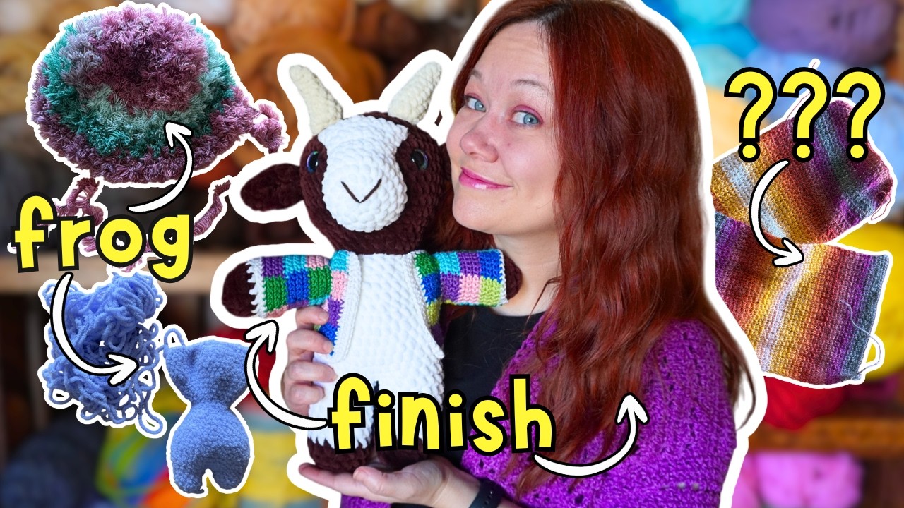 I Have TOO MANY WIPs -- Come Finish Or Frog Them With Me - YouTube
