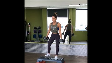 Stepper - DB Curtsy Lunges