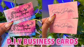 HOW TO MAKE BUSINESS CARDS | HOW TO CREATE YOUR OWN BUSINESS CARDS | DIY BUSINESS CARDS USING CANVA