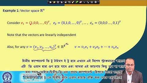 Lecture 42: Vector Spaces - Basis and Dimension - [Bengali]