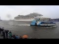 Hamburg Cruise Days 2015 - MSC Splendida plays We Will Rock You and Seven Nation Army on its horn