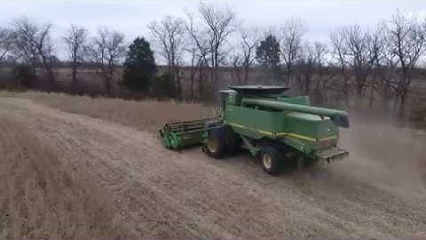 2016 Soybean Harvest Drone Video
