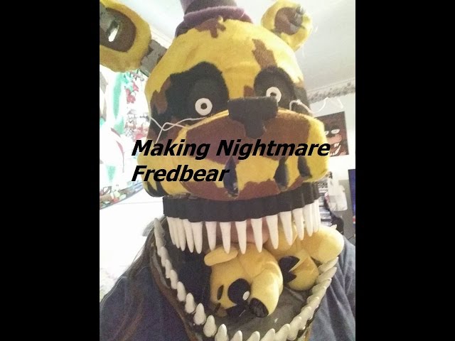 Nightmare Fredbear Cosplay Head 