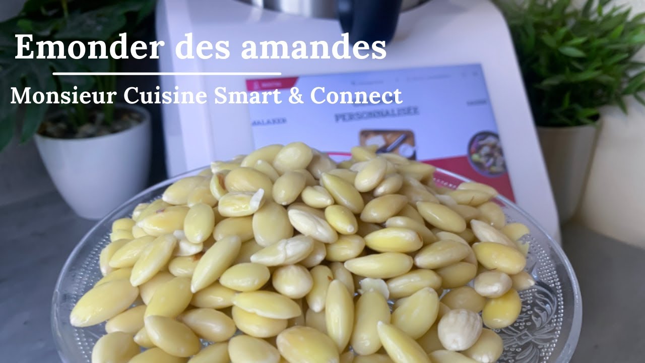Emonder des amandes au Monsieur Cuisine Smart & Connect. #amandes #ramadan #patisserieorientale