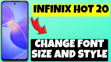 Infinix Hot 20 Font Setting || Change Font Size and Style
