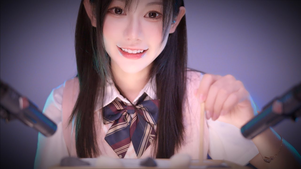 【4K】颅内按摩器(ˊᵕˋ)♡无人声穿脑ASMR，有超好听的枯山水！