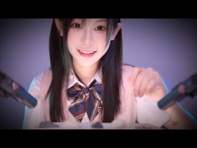 【4K】颅内按摩器(ˊᵕˋ)♡无人声穿脑ASMR，有超好听的枯山水！