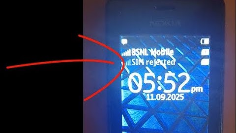 How to fix SIM rejected problem in nokia mobile Airtel