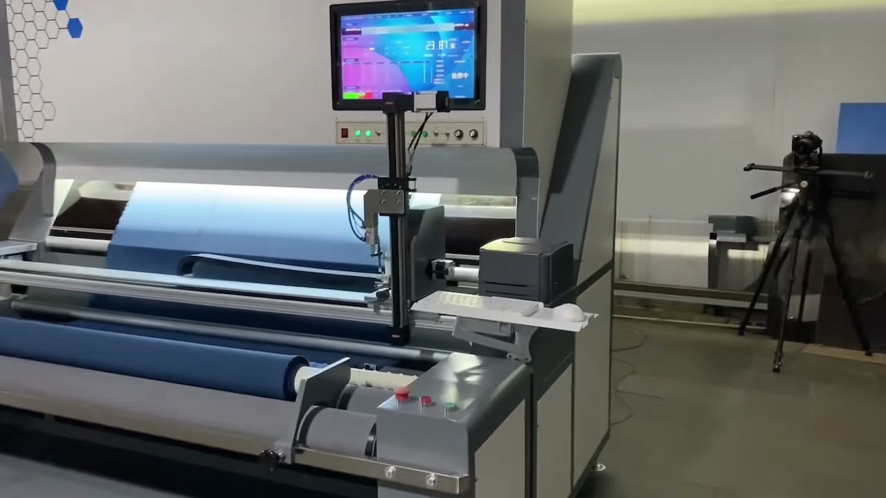 Automatic fabric inspection machine YouTube