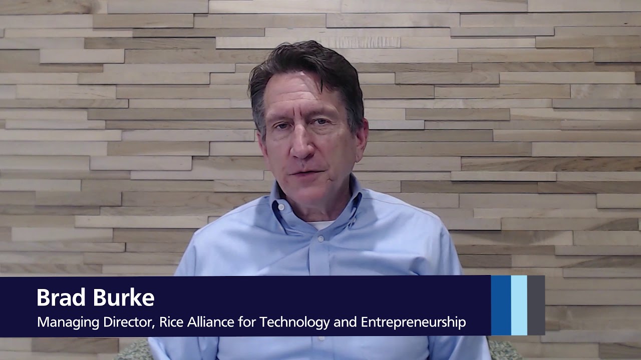 Rice Alliance Introduction to Energy Tech Venture Day with Brad Burke ...