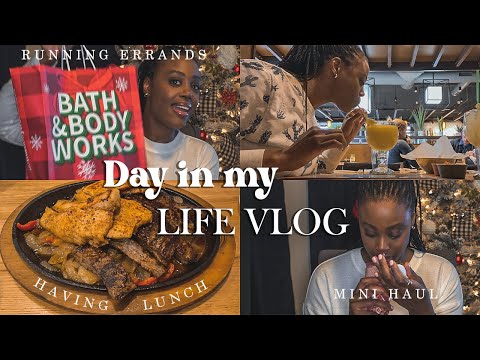 December Diaries: Day in my life, Running Errands,  Lunch,  and Mini Haul