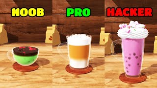 Perfect Coffee 3D ゲームプレイ - 初心者 vs プロ vs ハッカー (iOS/Android) screenshot 5