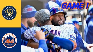 Mets vs Brewers Game 1 Highlights